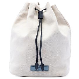 Prada Mistolino Canvas Beuteltasche weiß