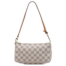 Louis Vuitton White Damier Azur Pochette Accessoires
