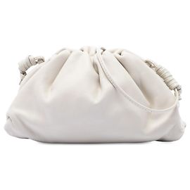 Bottega Veneta The Mini Pouch Crossbody in nappa bianca