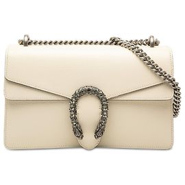 Borsa a tracolla Gucci Dionysus in pelle di vitello bianca Medium