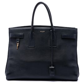 Autre Marque Bolso Sac De Jour Saint Laurent de piel de becerro suave negro, Large