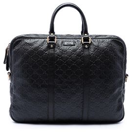 Borsa business Gucci Black Guccissima