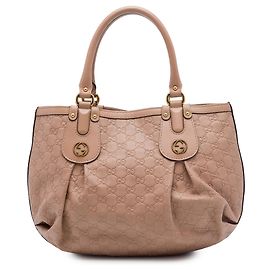 Borsa Tote Gucci Brown Guccissima Scarlett