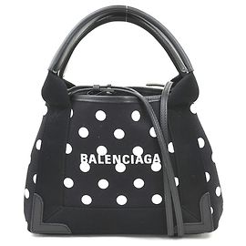 Balenciaga Navy Cabas XS Handbag