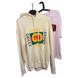 Sweat à capuche Gucci avec imprimé logo