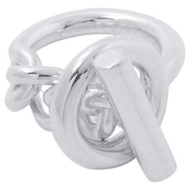 Hermès Hermes Croisette GM Silver Bandring