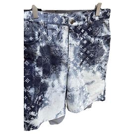 Louis Vuitton Monogram Bandana Denim Shorts