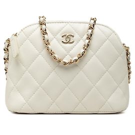 Borsa a tracolla con catena Chanel Coco Mark Matelassé