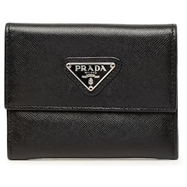 Tarjetero de piel Saffiano Prada