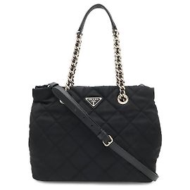 Borsa a tracolla Prada Tessuto con logo triangolare