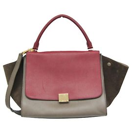 Céline Celine Tricolor Trapeze Leather Large