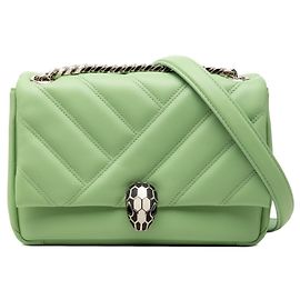Bulgari Borsa a tracolla con catena Bvlgari Serpenti Cabochon