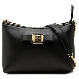 Bolso de hombro mini con cadena Salvatore Ferragamo Vara Ribbon