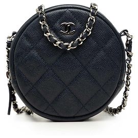 Bolso de hombro Chanel Matelassé Crossbody con cadena redonda