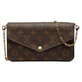 Borsa a tracolla con catena Louis Vuitton Monogram Pochette Felicie