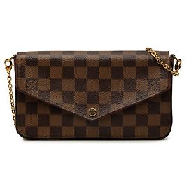 Louis Vuitton Damier Pochette Felicie Chain Shoulder Bag