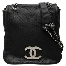 Bolso de hombro Chanel Diamond Stitch Coco Mark