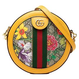 Gucci GG Supreme Flora Crossbody Chain Schultertasche