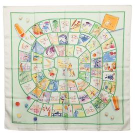 Hermès Pañuelo Hermes Carre 90: Le jeu des petits bonheurs