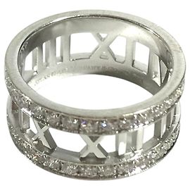 Autre Marque Tiffany & Co. Ehering aus 18K Weißgold mit Diamanten