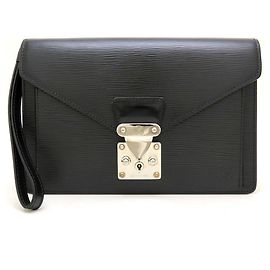 Louis Vuitton Epi Pochette Sellier Dragonne Clutch Bag