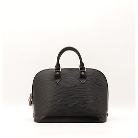 Borsa Louis Vuitton Alma in pelle Epi nera