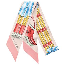 Hermès Lenço Twilly Jumping Ribbon Hermes