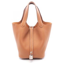 Hermès Bolso Hermes Picotin Lock PM Gold