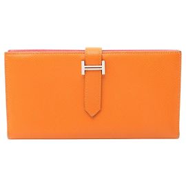 Hermès Portafoglio lungo bi-fold Hermes Bearn Soufflet Verso