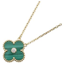 Collana Van Cleef & Arpels Vintage Alhambra Malachite