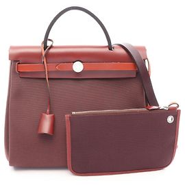 Hermès Hermes Herbag Zip PM Handtasche in Bordeaux