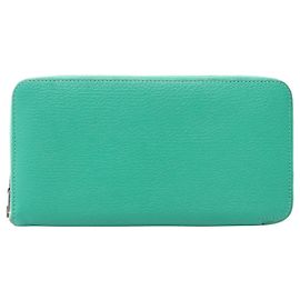 Hermès Hermes Azap Long Mint Round Geldbörse