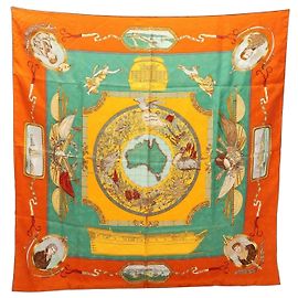 Hermès Hermes Carre 90 LE GEOGRAPHE Schal