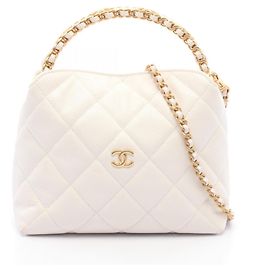 Bolso Hobo Small Matelassé Chanel en White