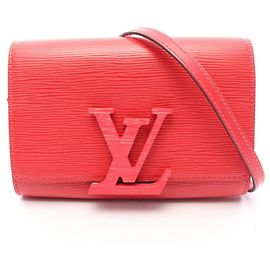 Louis Vuitton Pochette Louise PM Epi Leather Borsa a tracolla rossa