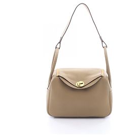 Hermès Borsa Hermes Lindy 26 Beige Malfa