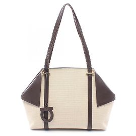 Borsa Tote Salvatore Ferragamo con manici intrecciati