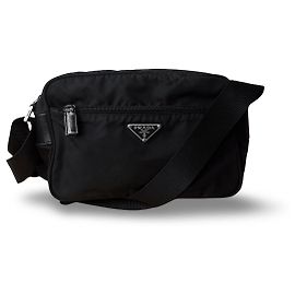 Bolsa tiracolo Prada Tessuto em nylon preto