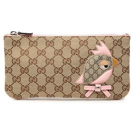 Pochette sac à main Gucci GG Canvas ZOO Parrot
