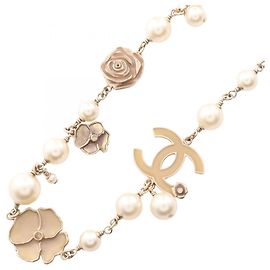 Collana a catena Chanel Coco Mark Camellia B13C