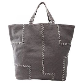 Bottega Veneta Shopper aus grauem Canvas