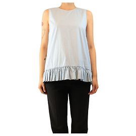 Marni Top peplum azul - size UK 10