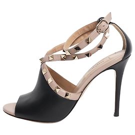 Valentino Décolleté peep toe Rockstud nere - taglia EU 36 (UK 3)