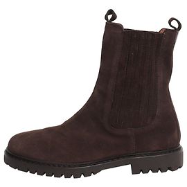 Autre Marque Botas de cano curto em camurça castanha - size EU 38