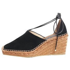 Jimmy Choo Black suede espadrille sandals - size EU 39 (UK 6)