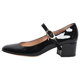 Gianvito Rossi Décolleté Mary Jane in vernice nera con tacco medio - size EU 40