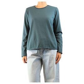 Autre Marque Blaues Langarm-Oberteil aus Wolle - size M