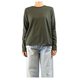 Autre Marque Top in lana a maniche lunghe kaki - taglia M