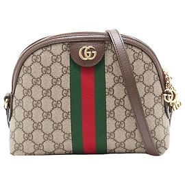 Gucci Borsa a tracolla Ophidia in GG Supreme marrone
