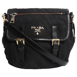 Prada Satchel-Tasche aus schwarzem Nylon